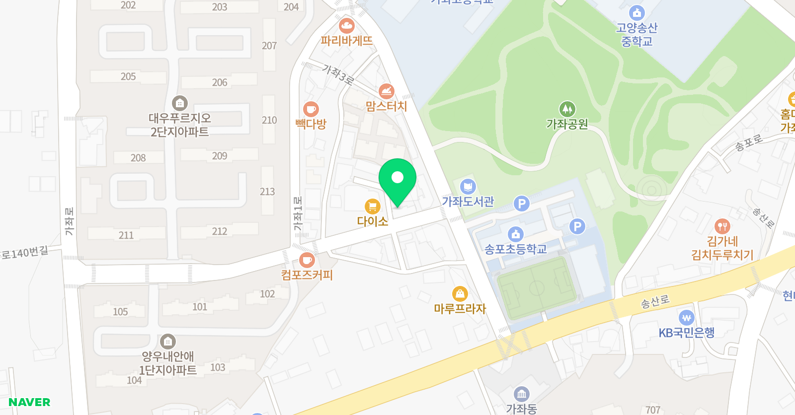 리틀팍스 어학원 고양가좌센터 위치