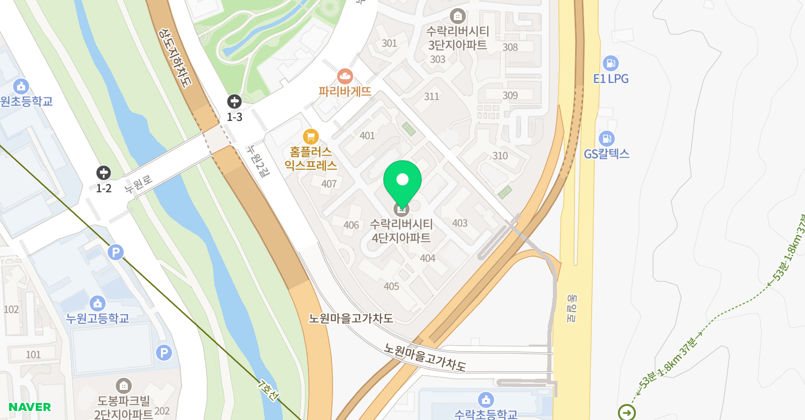 해법생각자람 독서논술 위치