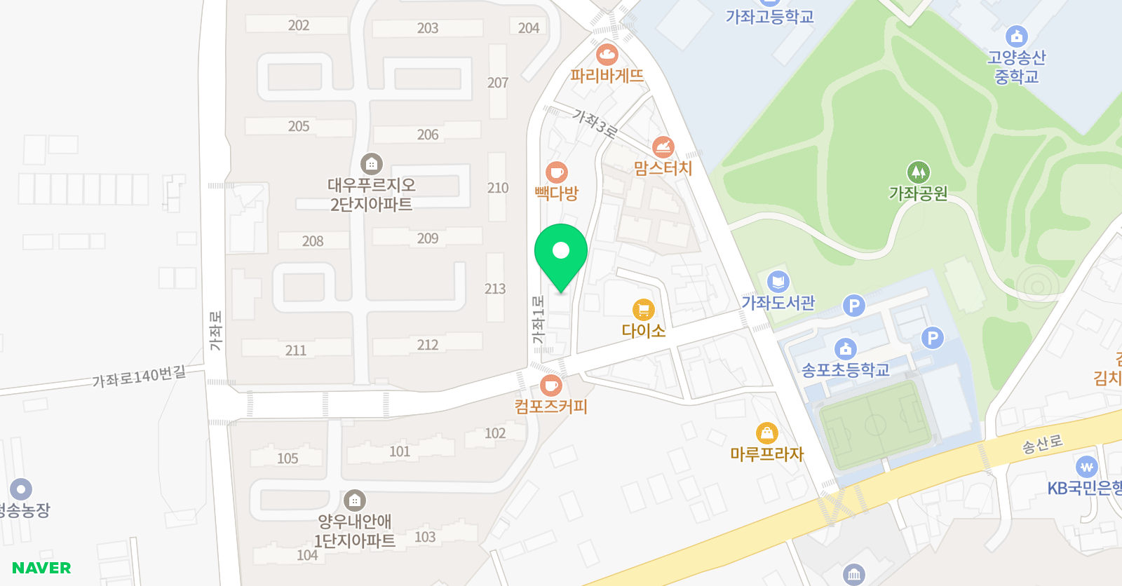 다다아트앤북 미술학원 위치