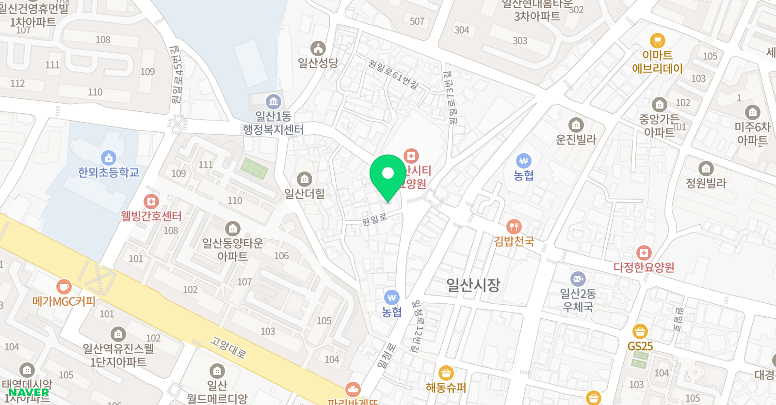정함 체육관 위치
