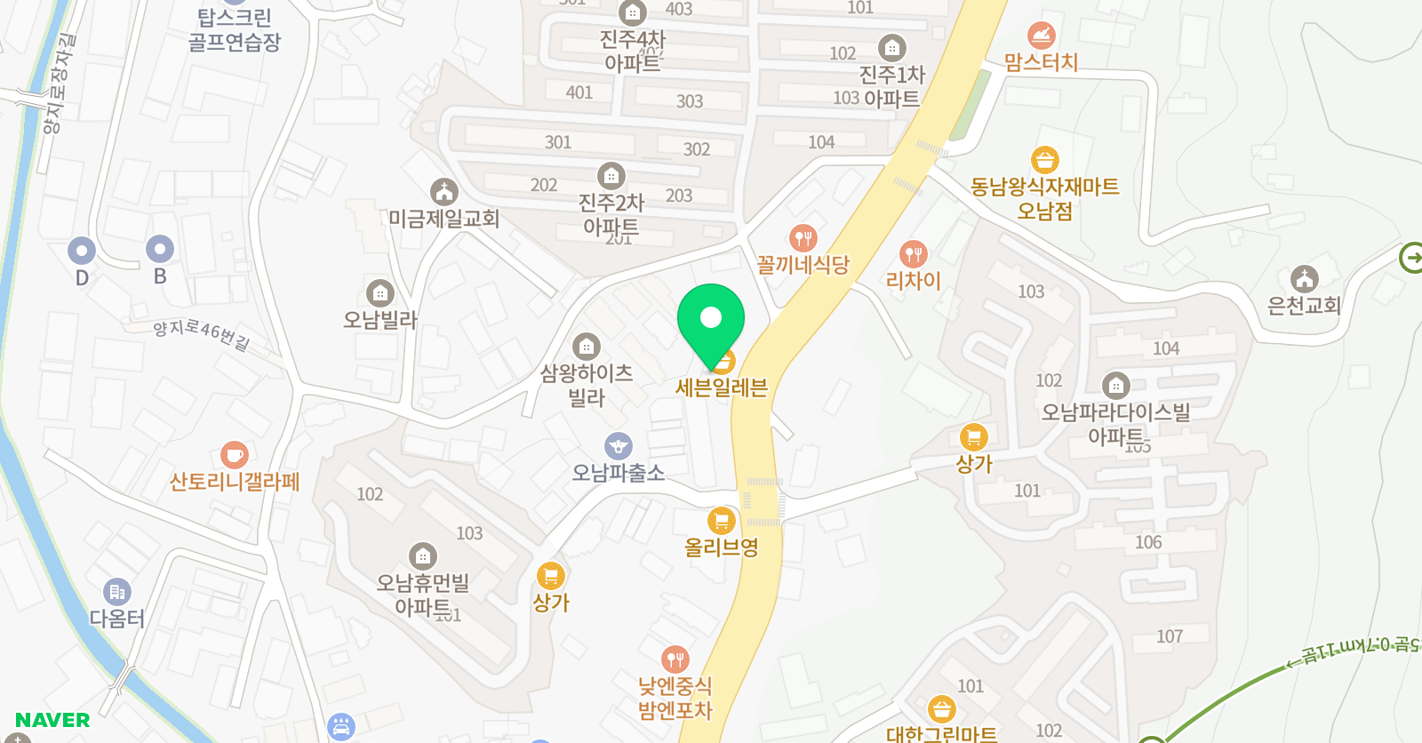 엠베스트SE 씨드 영어학원 위치