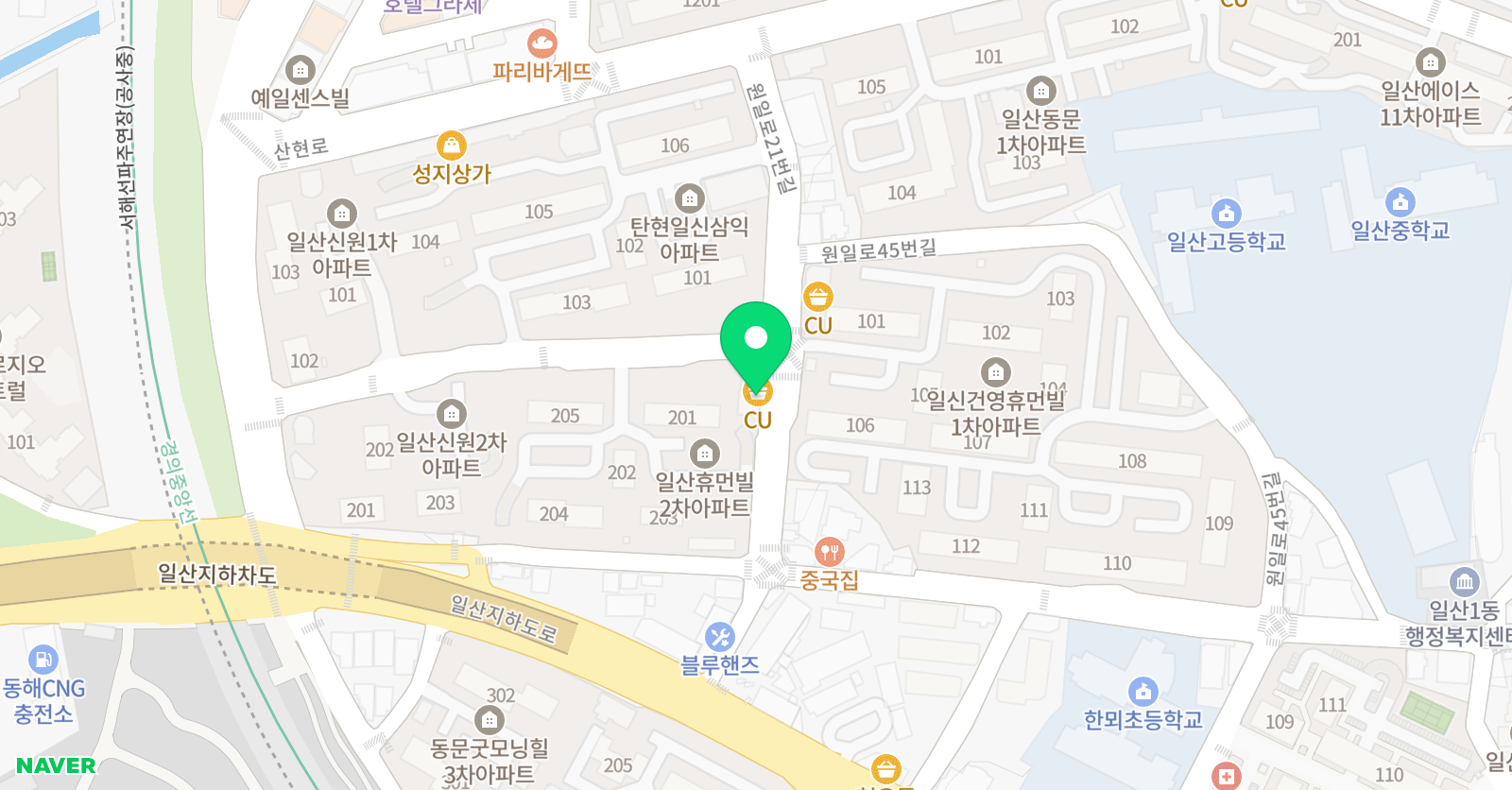 용인대 한뫼 태권도장 위치