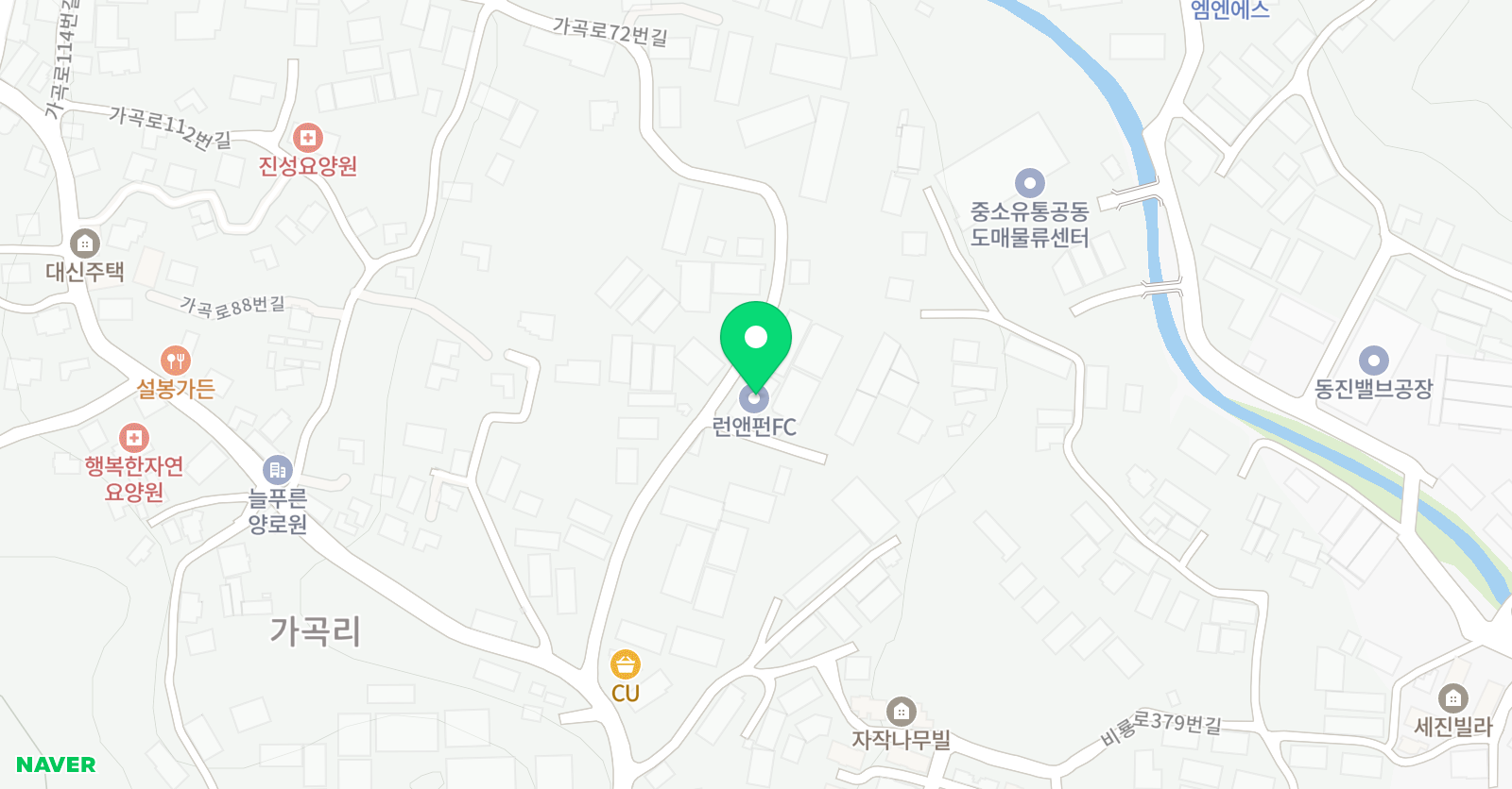 런앤펀 FC 위치