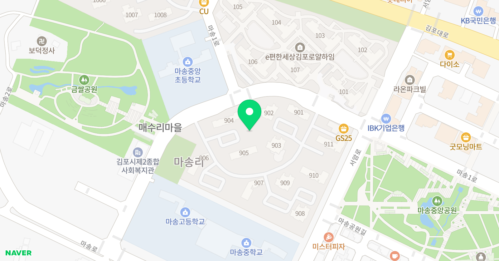 대치박쌤 영어 위치