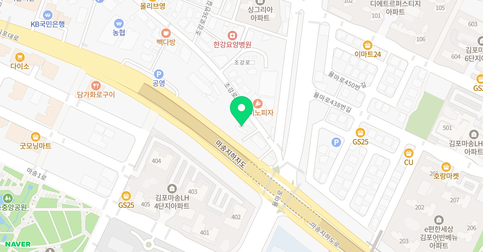 웨일드럼 음악학원 위치