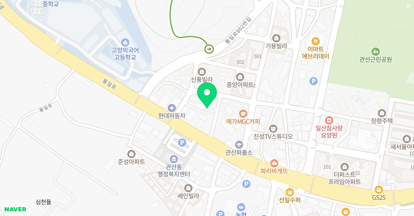 중앙 학원 위치