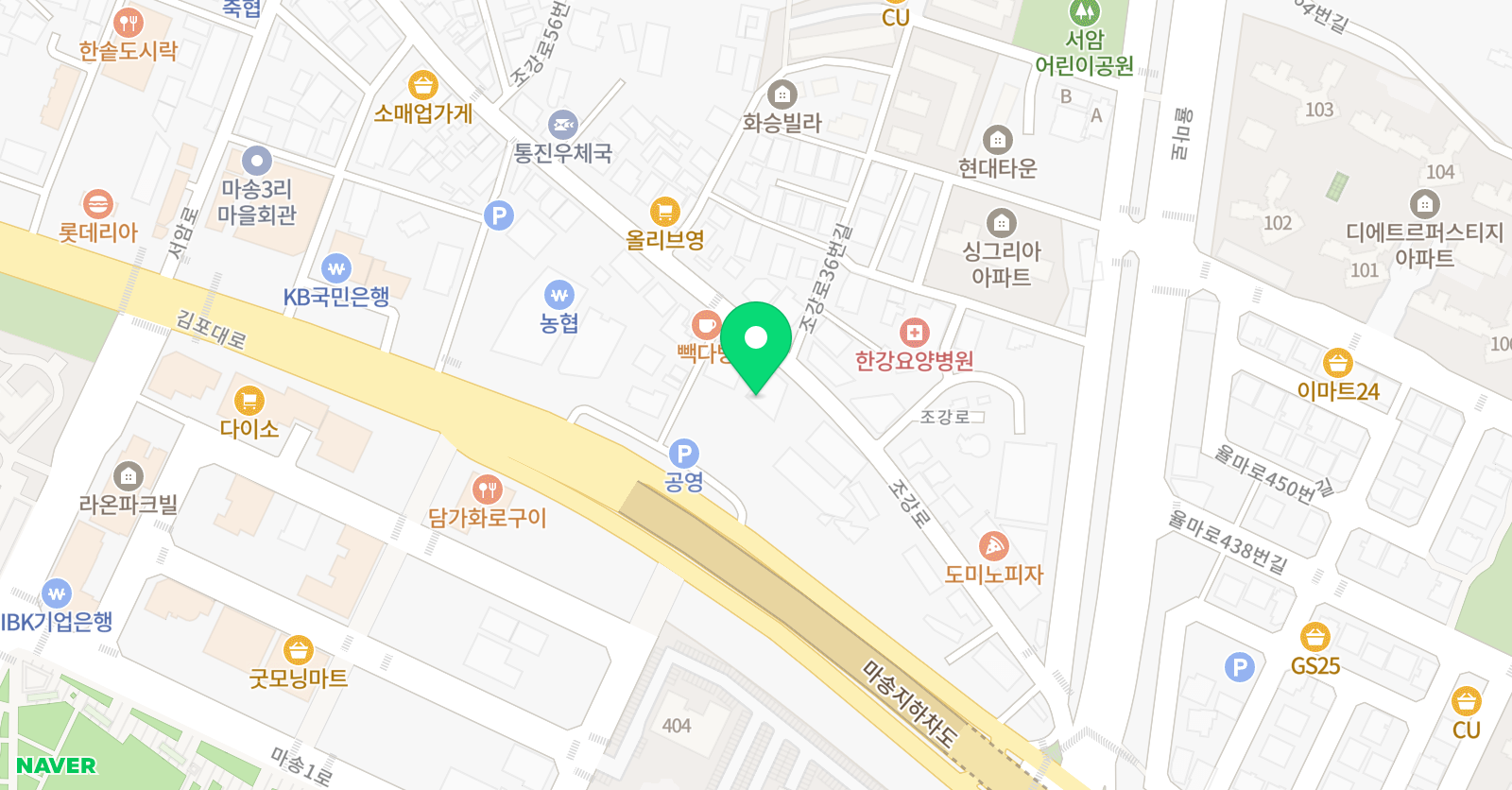 청석 학원 위치