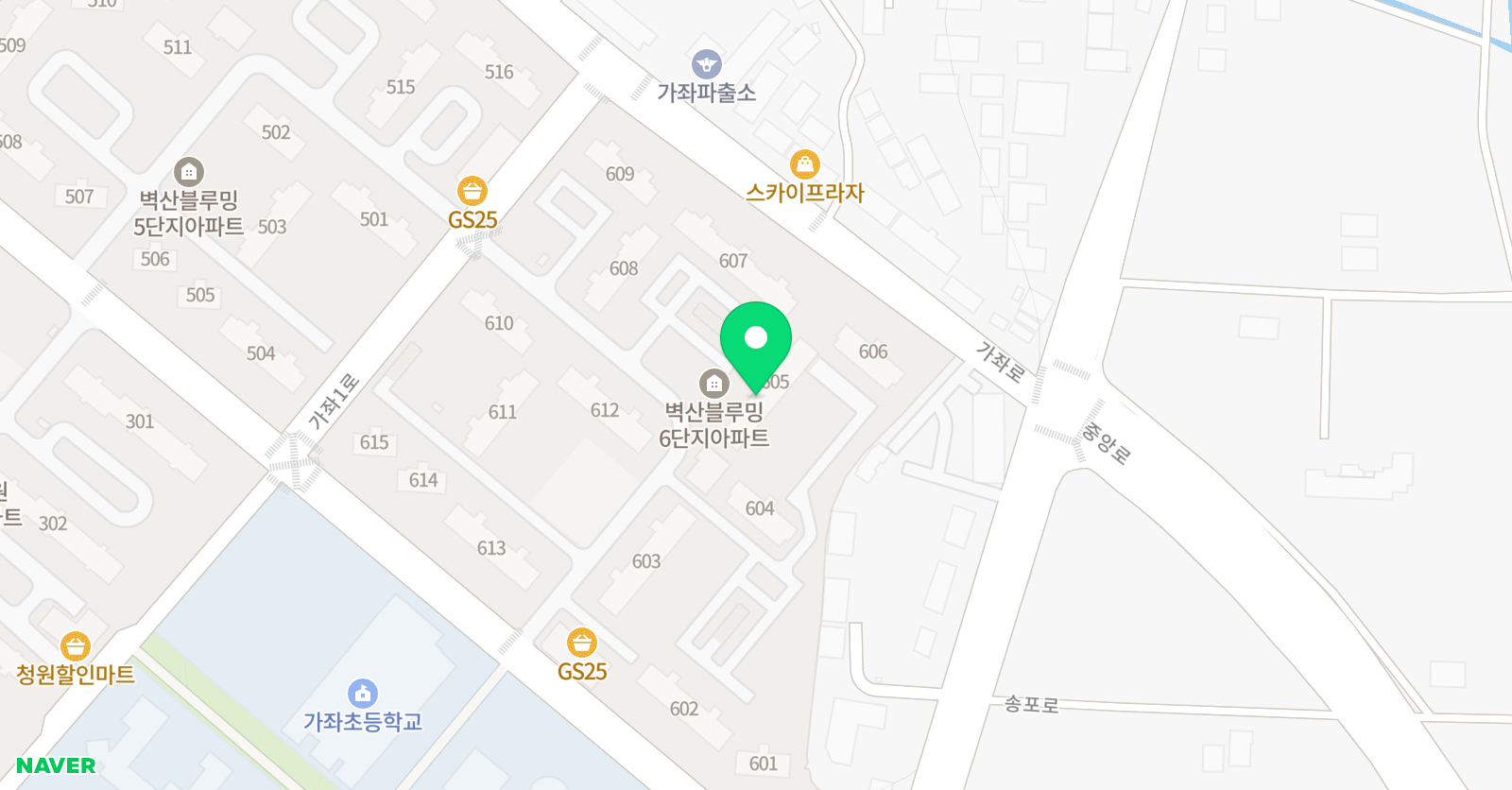 뮤엠 영어 가좌벽산NEST 위치