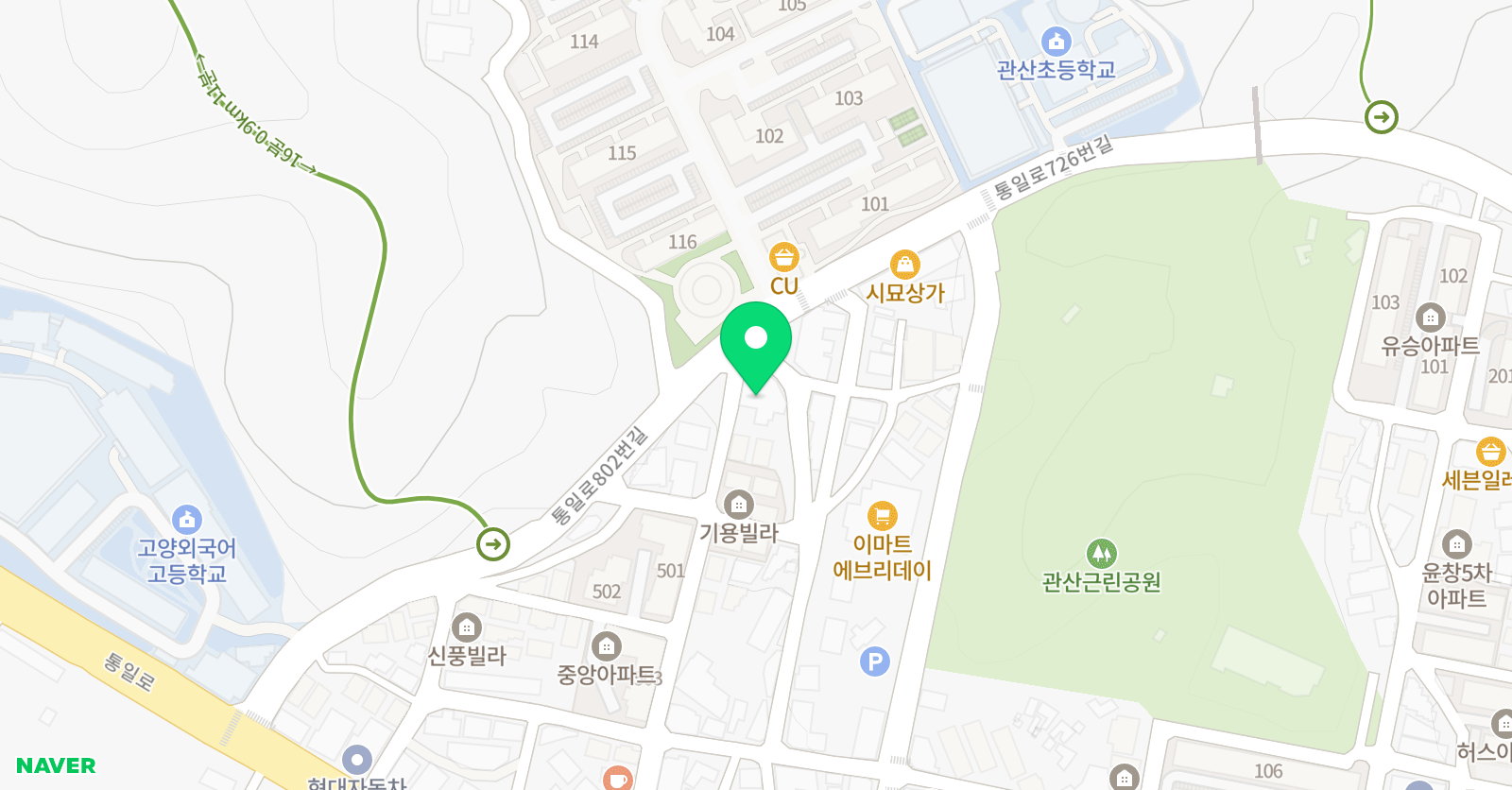 걸음동무 수학영어학원 위치