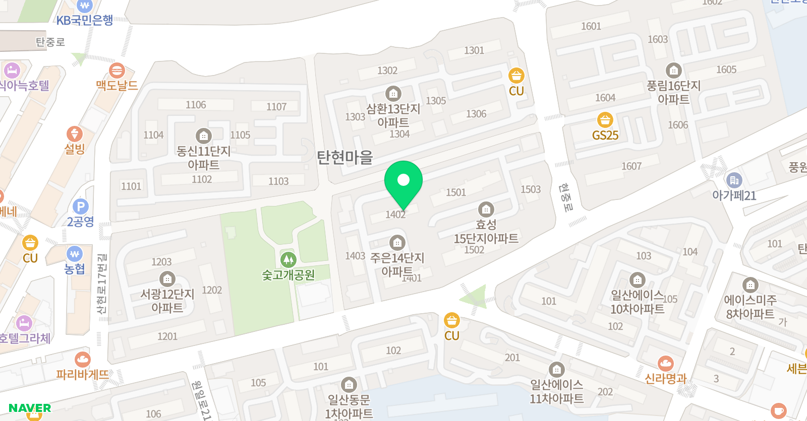기탄사고력교실 탄현14단지교실 위치