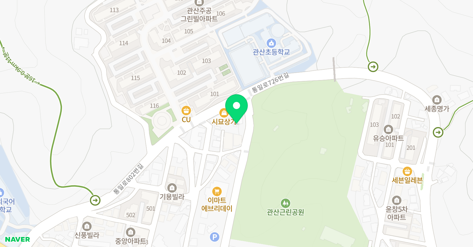 충무 태권도장 위치
