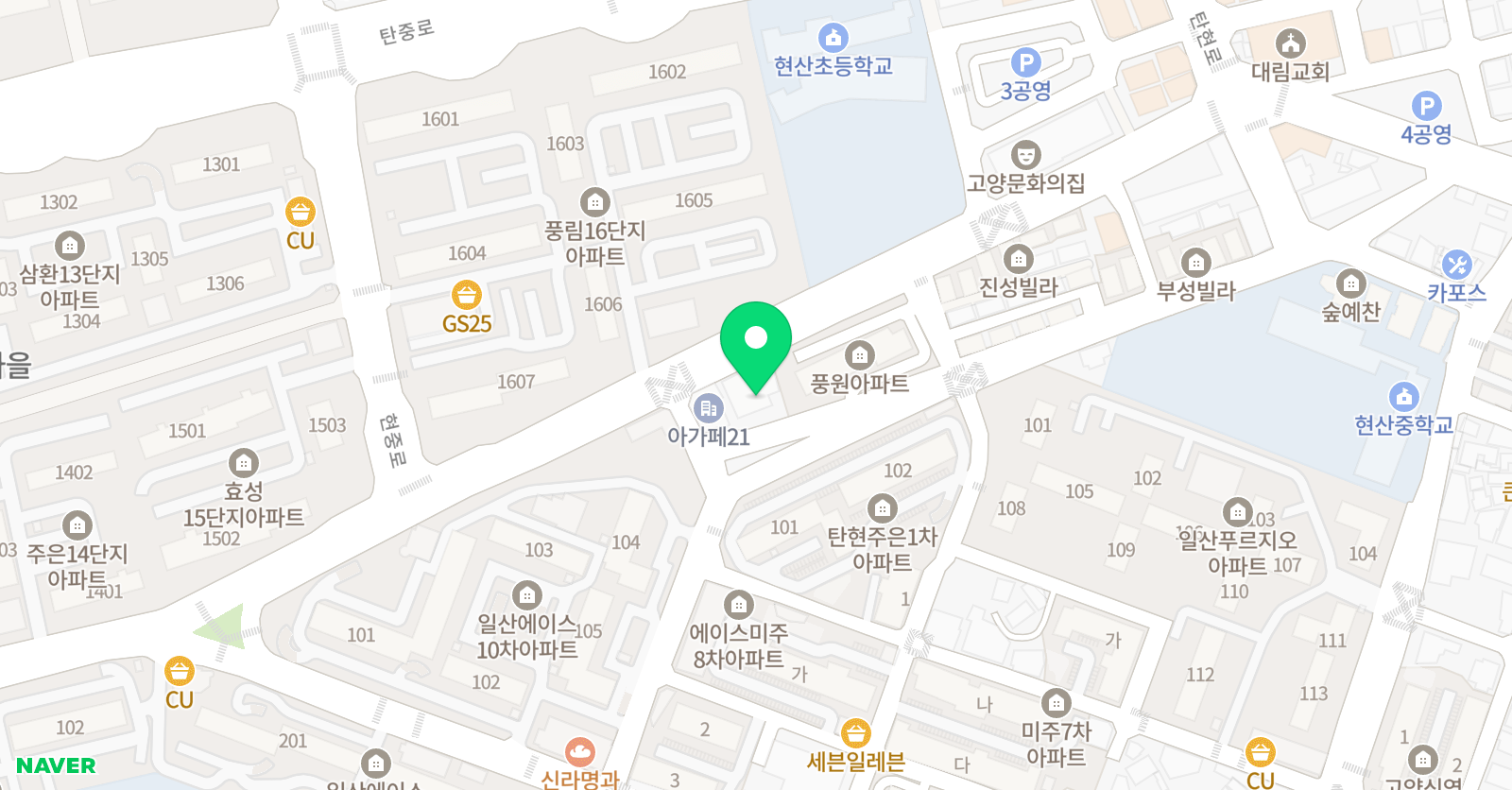한국체대천마 점핑태권도장 위치