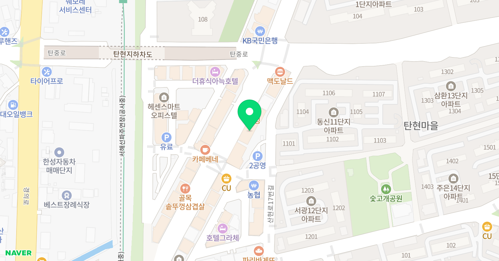 EM 학원 위치
