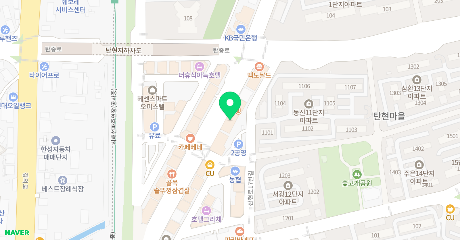 서일 영어수학학원 위치