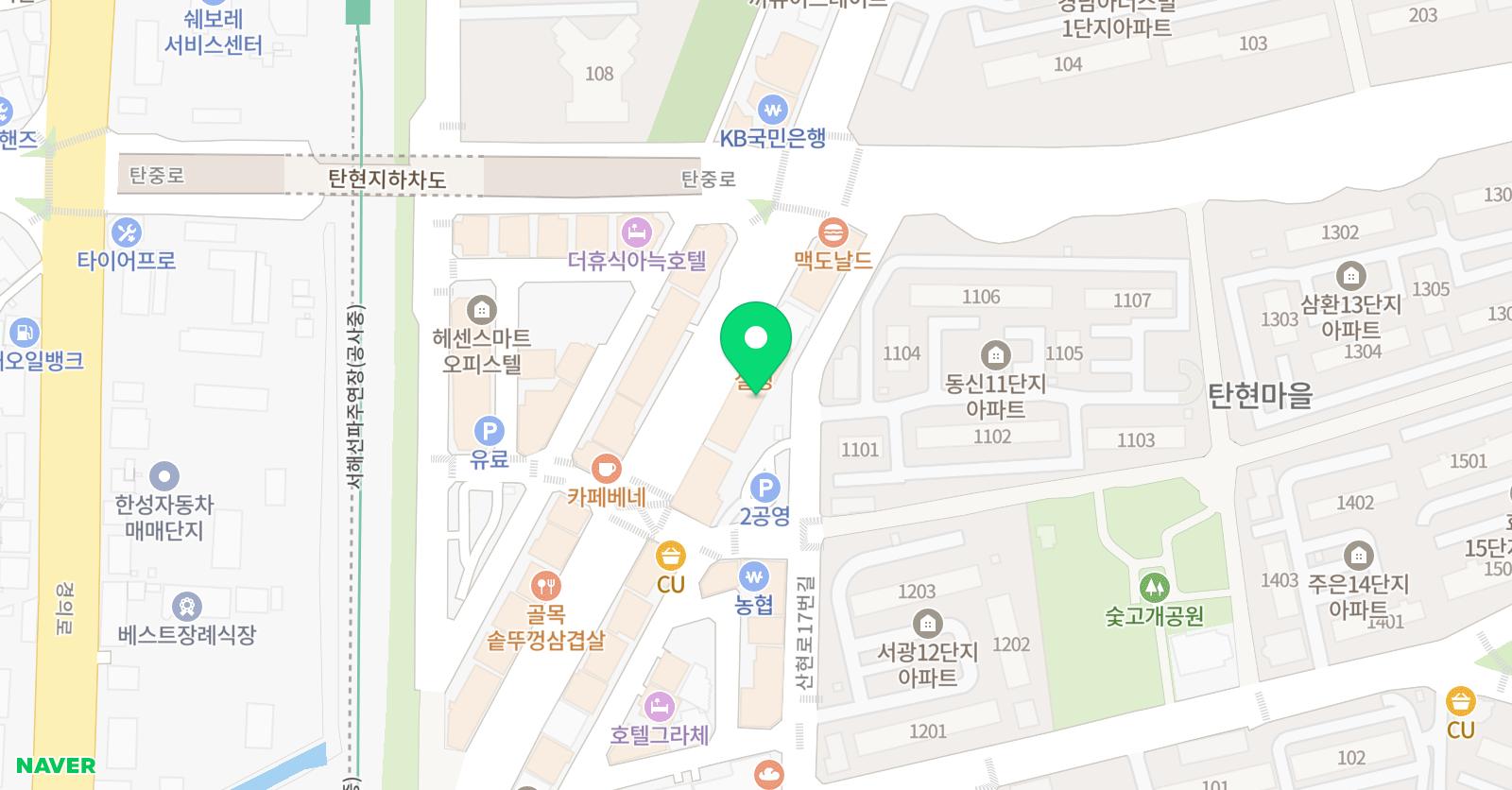 케이베스트 태권도장 위치