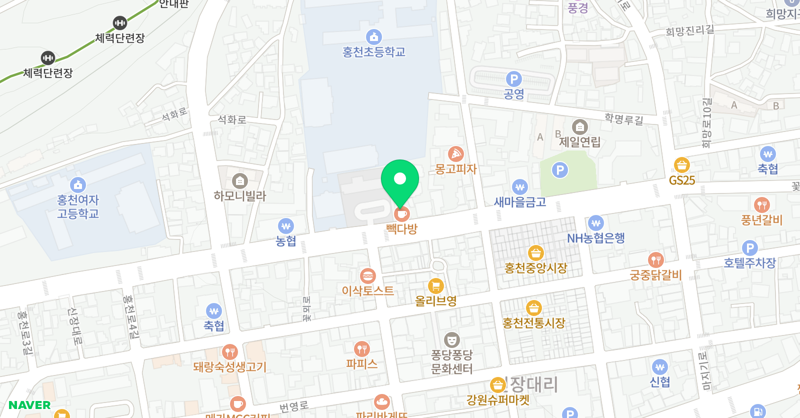 GnB 어학원 홍천캠퍼스 위치