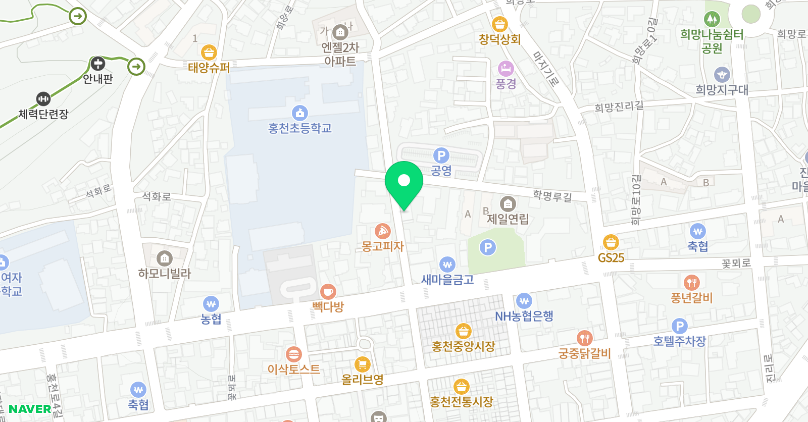 수클래스 학원 위치