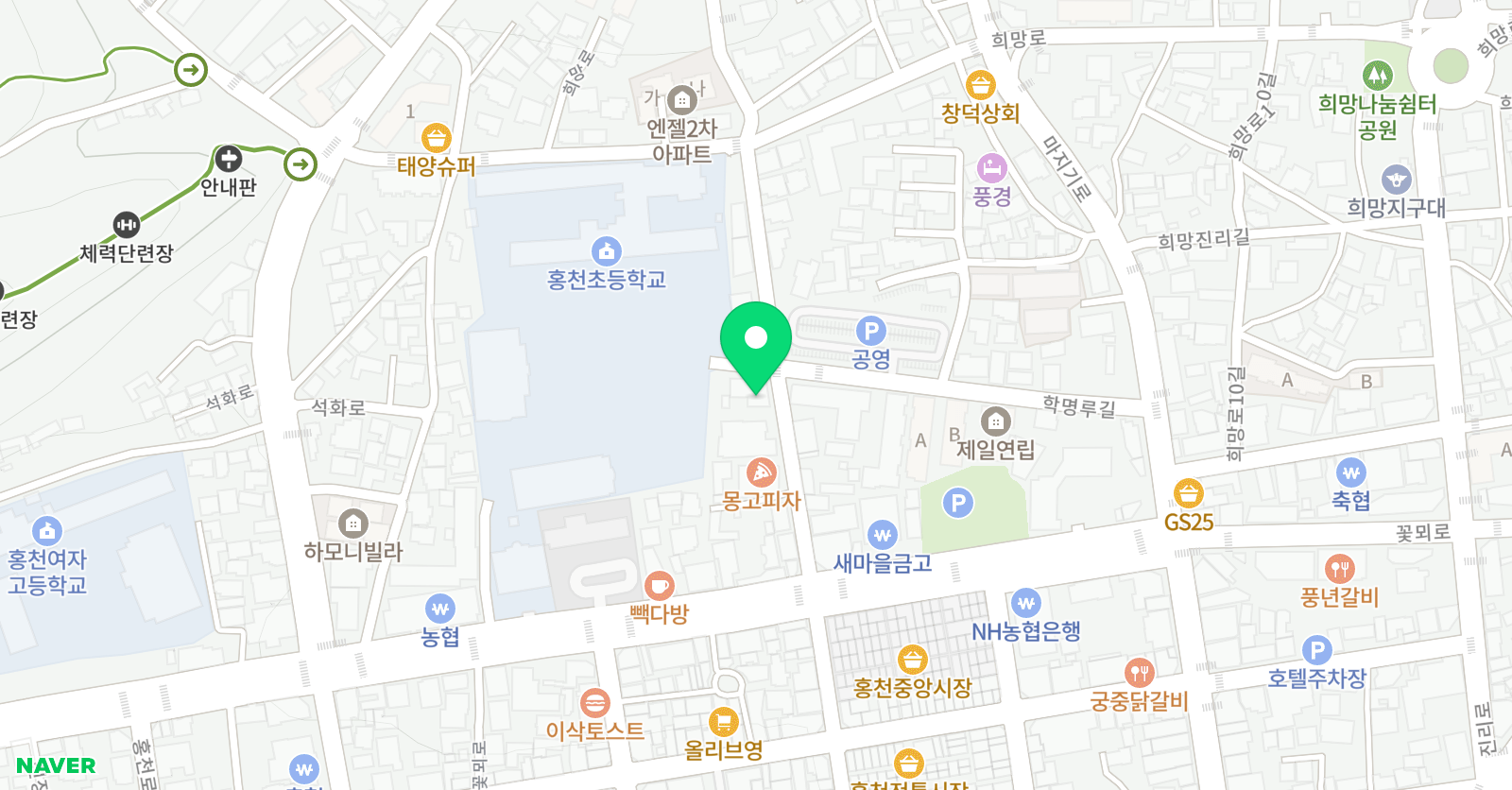 하늘소리 피아노 위치