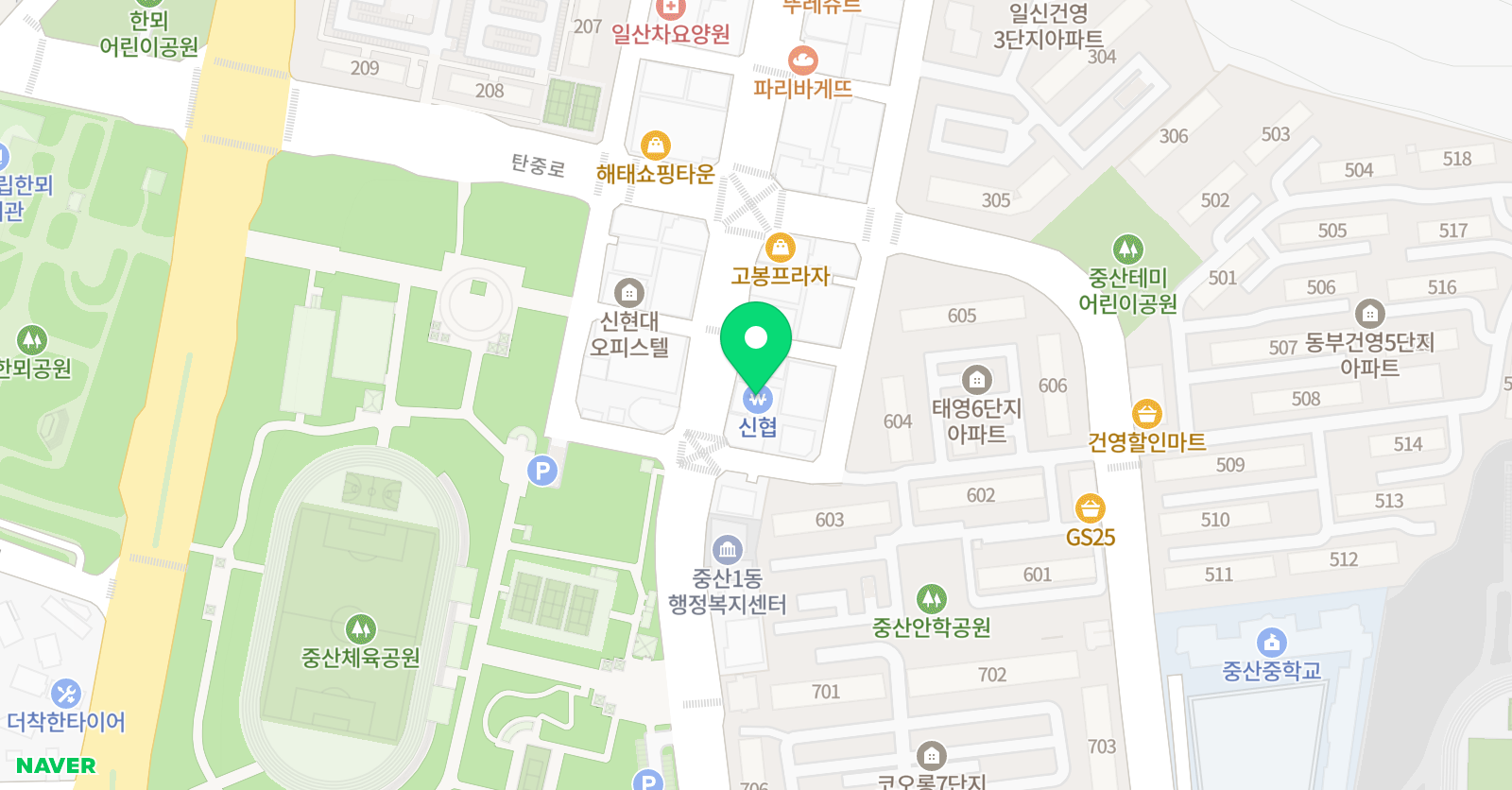 정쌤 만점 영어 교습소 위치