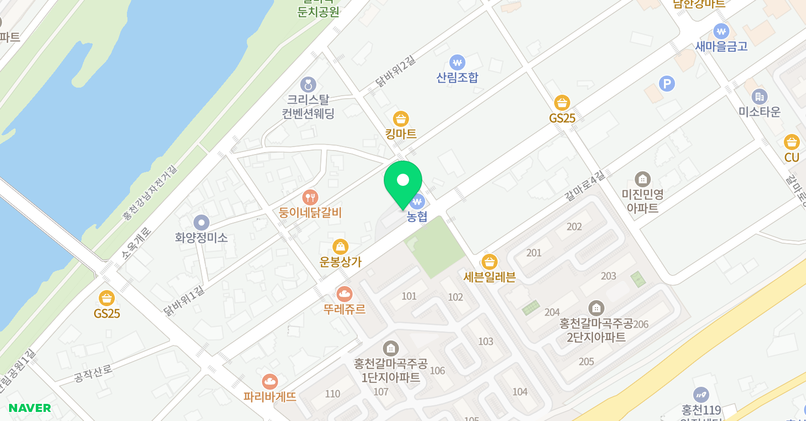 스마트해법 영어 홍천교실 위치