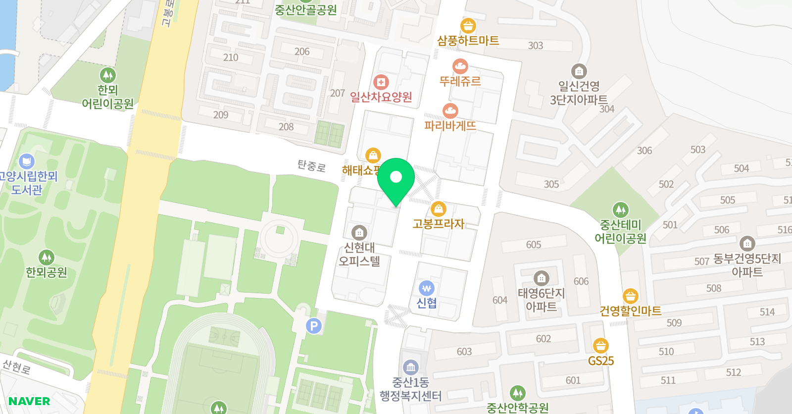 케이엠 영어학원 위치