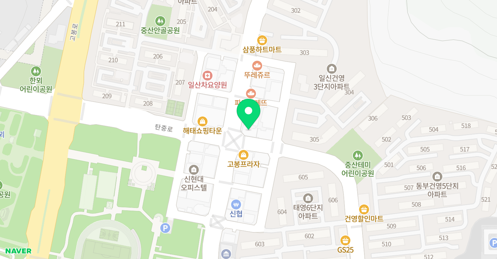에스피엘 영어수학학원 위치