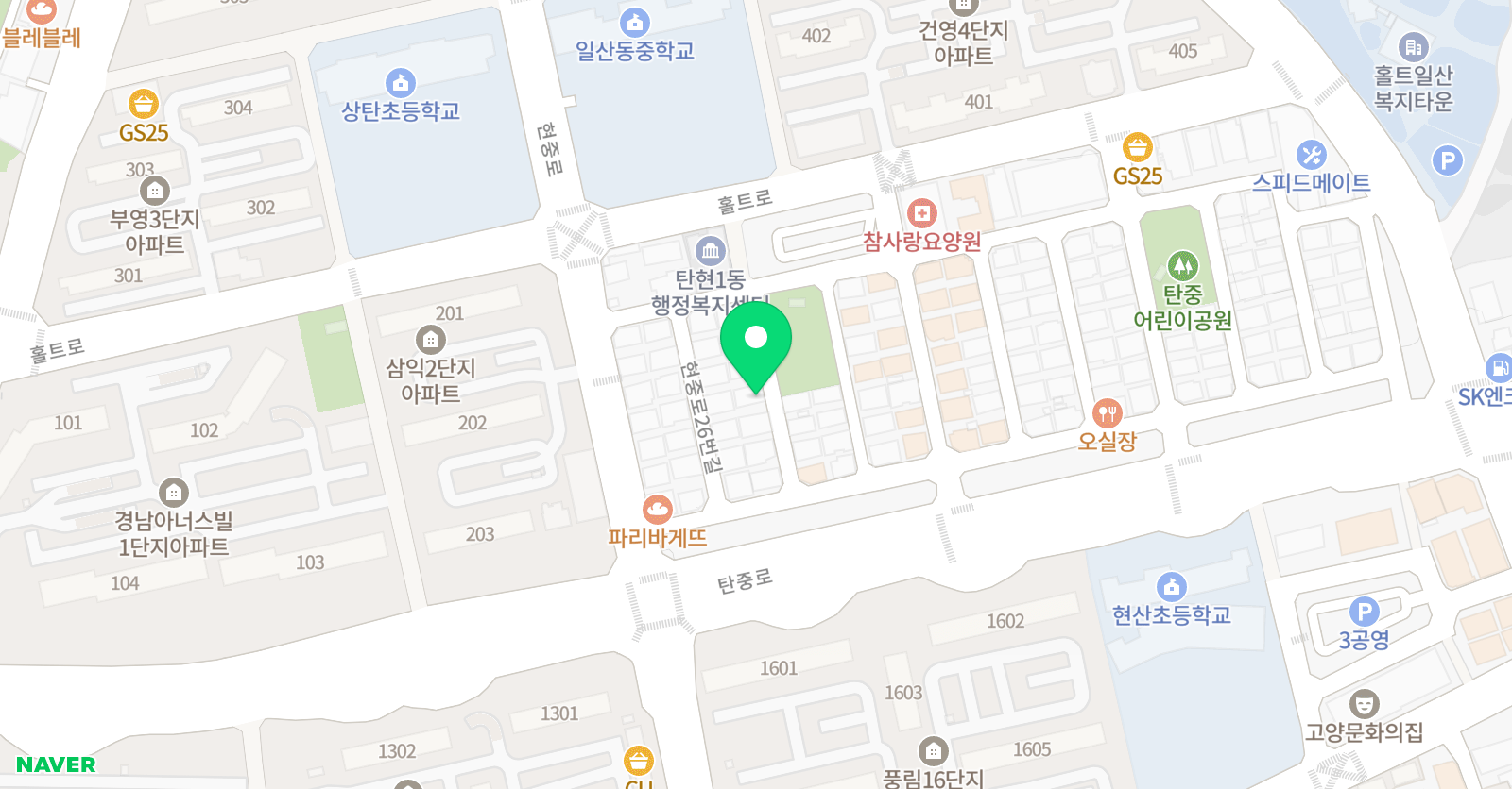 런아트 미술학원 일산본원 위치