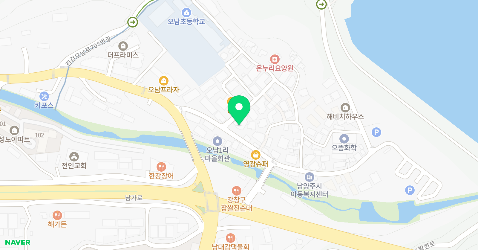 타이거 현대 태권도 위치