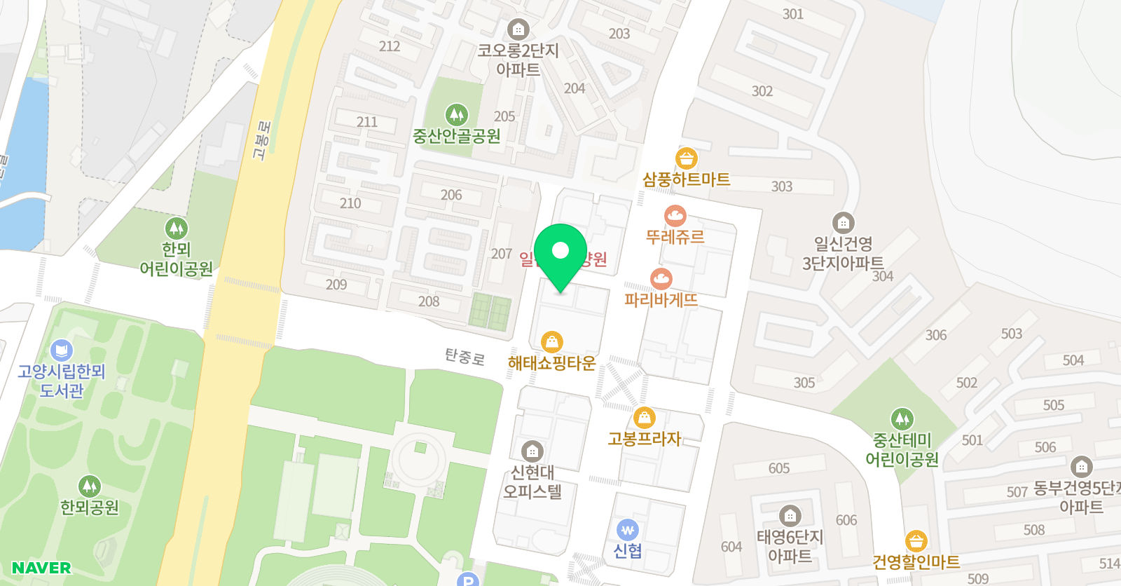 깊은생각 학원 위치