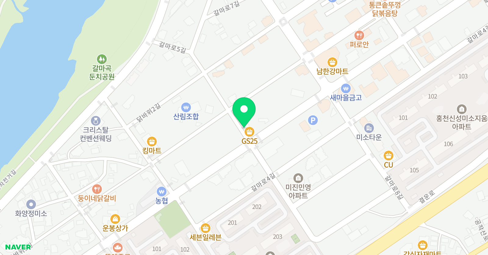 정수학 전문학원 위치