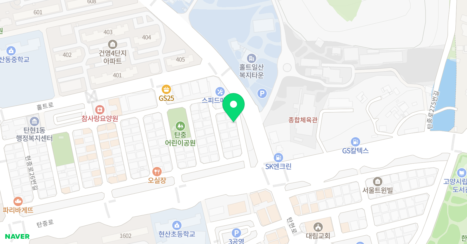 나무가 되고 싶은 화가 미술학원 위치