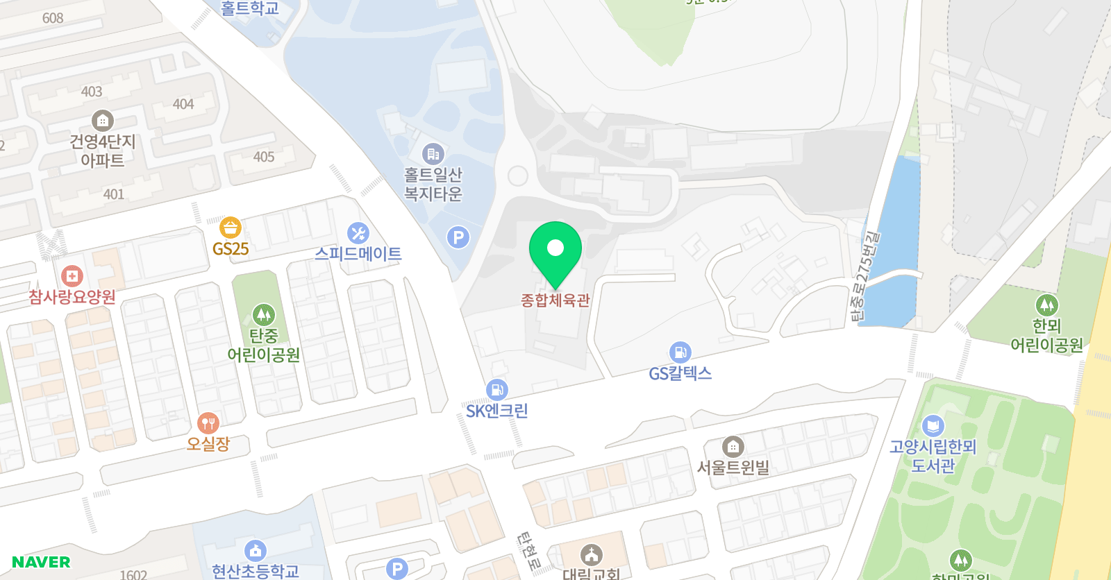한기범 농구교실 일산점 위치