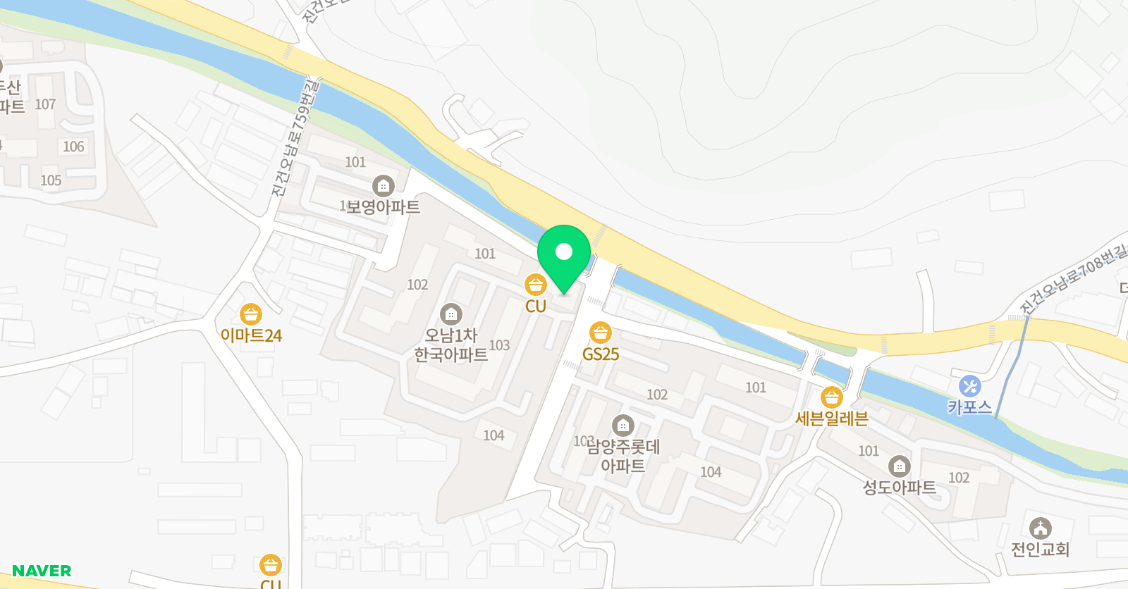 지화 학원 위치