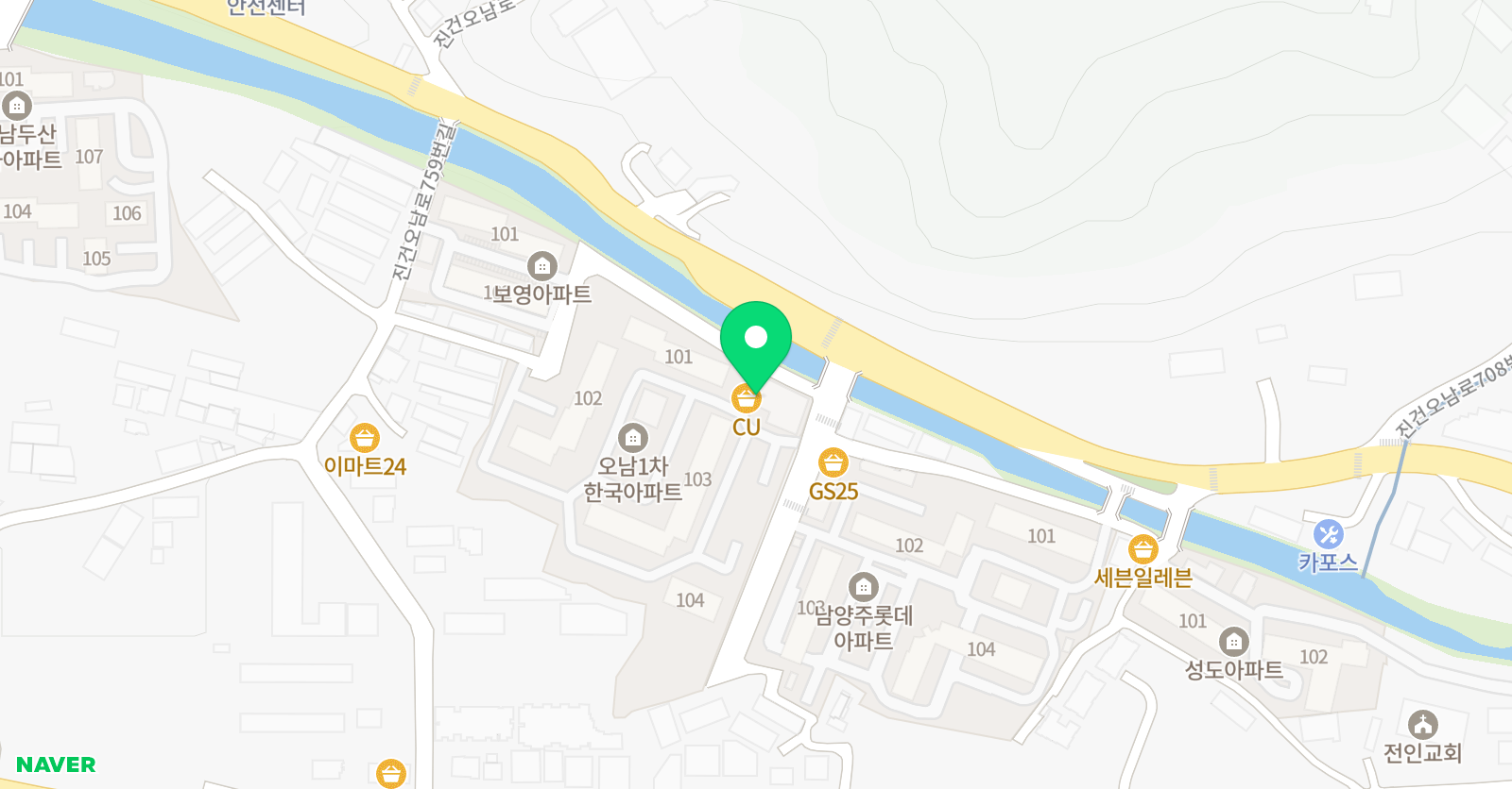 오남체육관 키즈태권도 위치