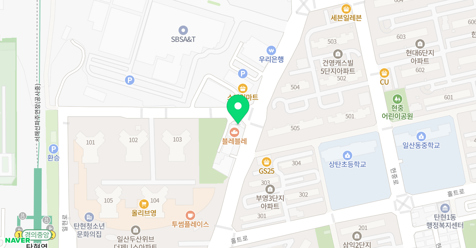 꿈젭스 영어학원 위치