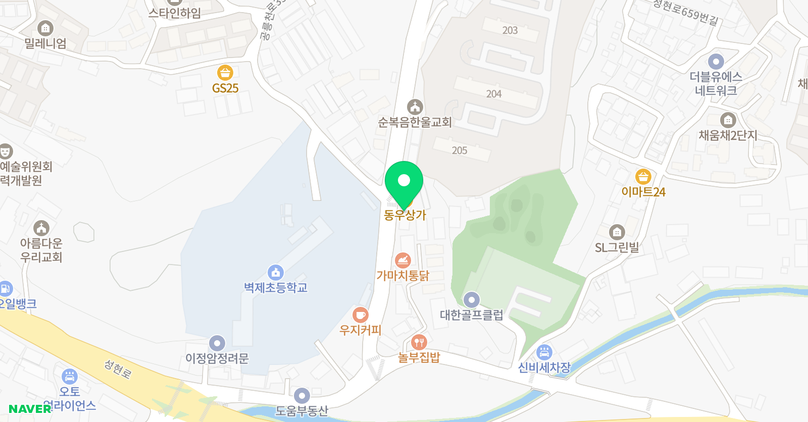탄탄 영어수학학원 위치