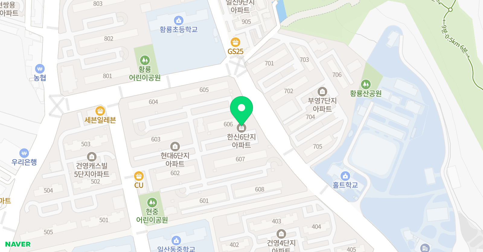유니스쿨 영어수학 학원 위치