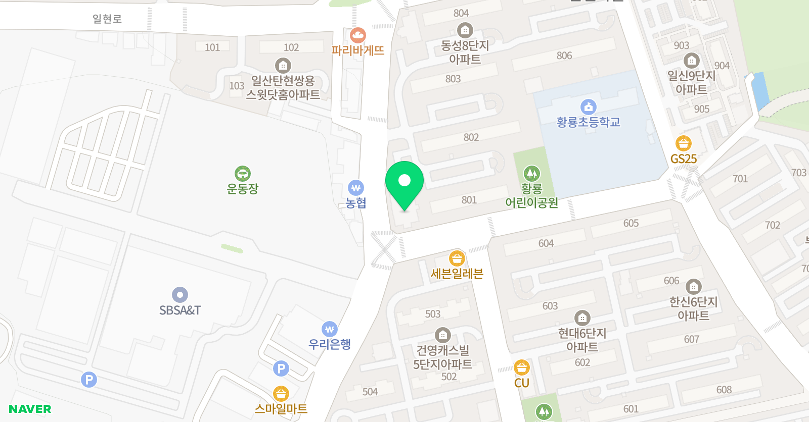 스마트해법영어 큰마을교실점 위치