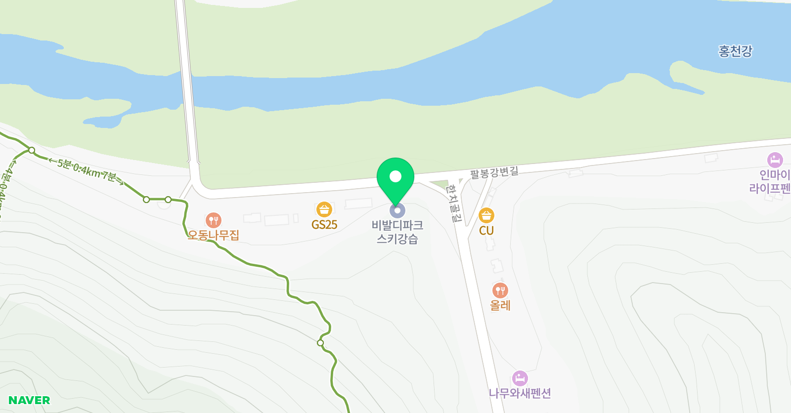 스마일 스키 스쿨 위치