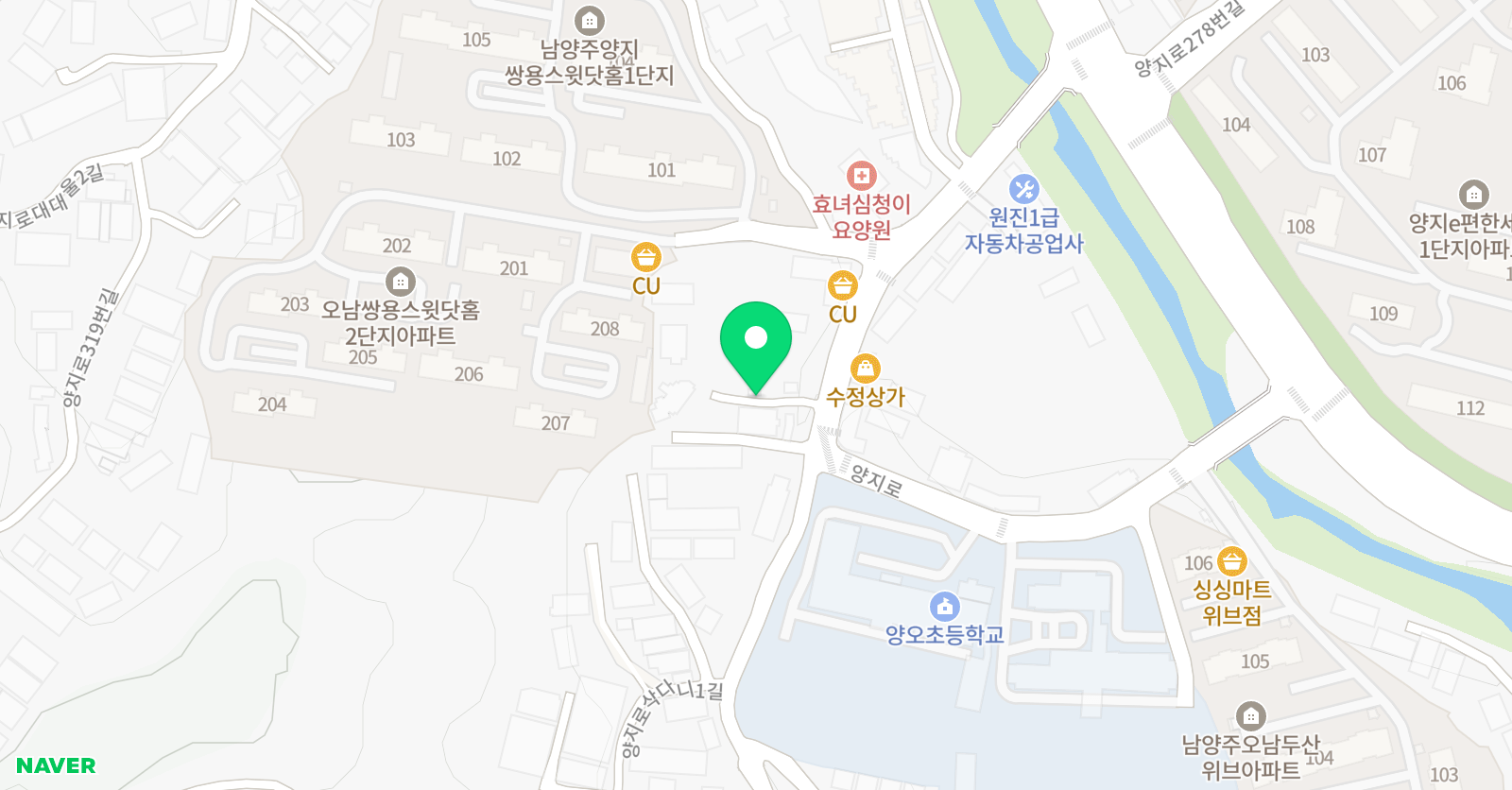 남양주시축구교실양지 유소년스포츠클럽 위치