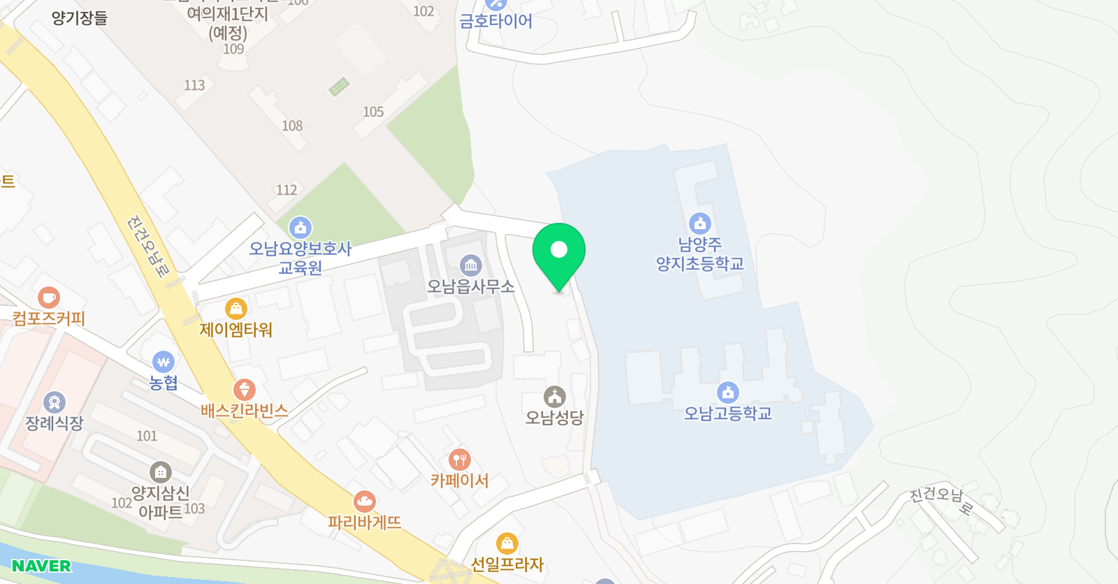 셀파우 등생교실 가온누리학원 위치