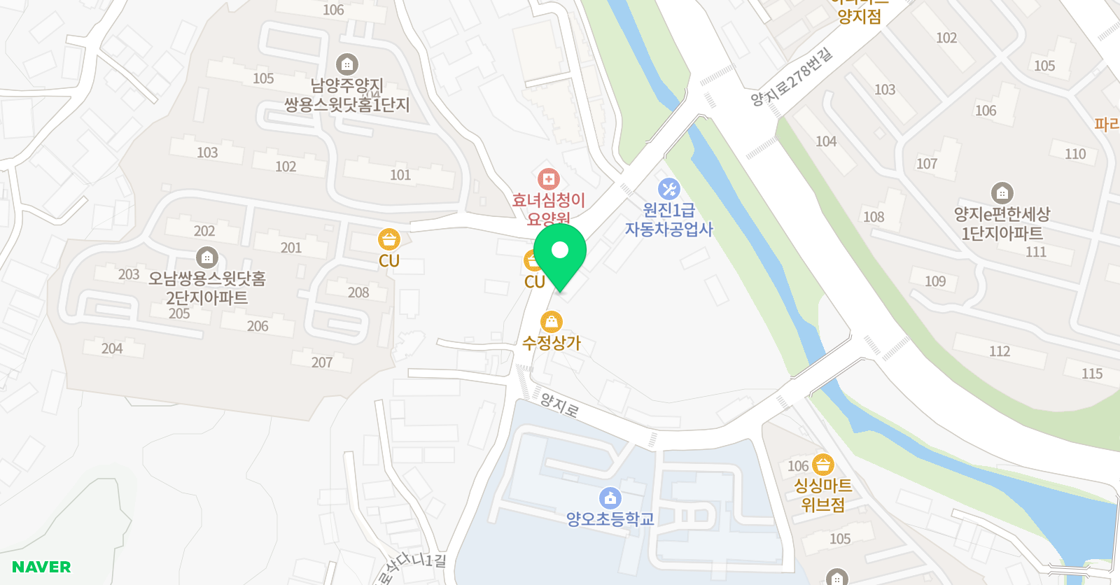 오남캐피타운 학원 위치