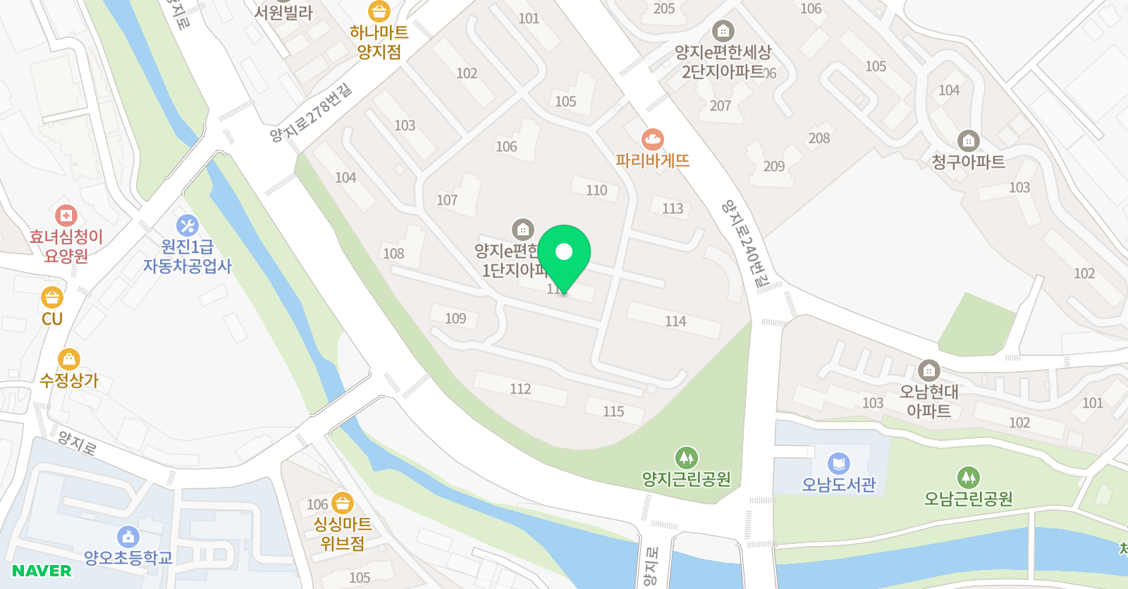 스마트해법영어 양지대림교실 위치