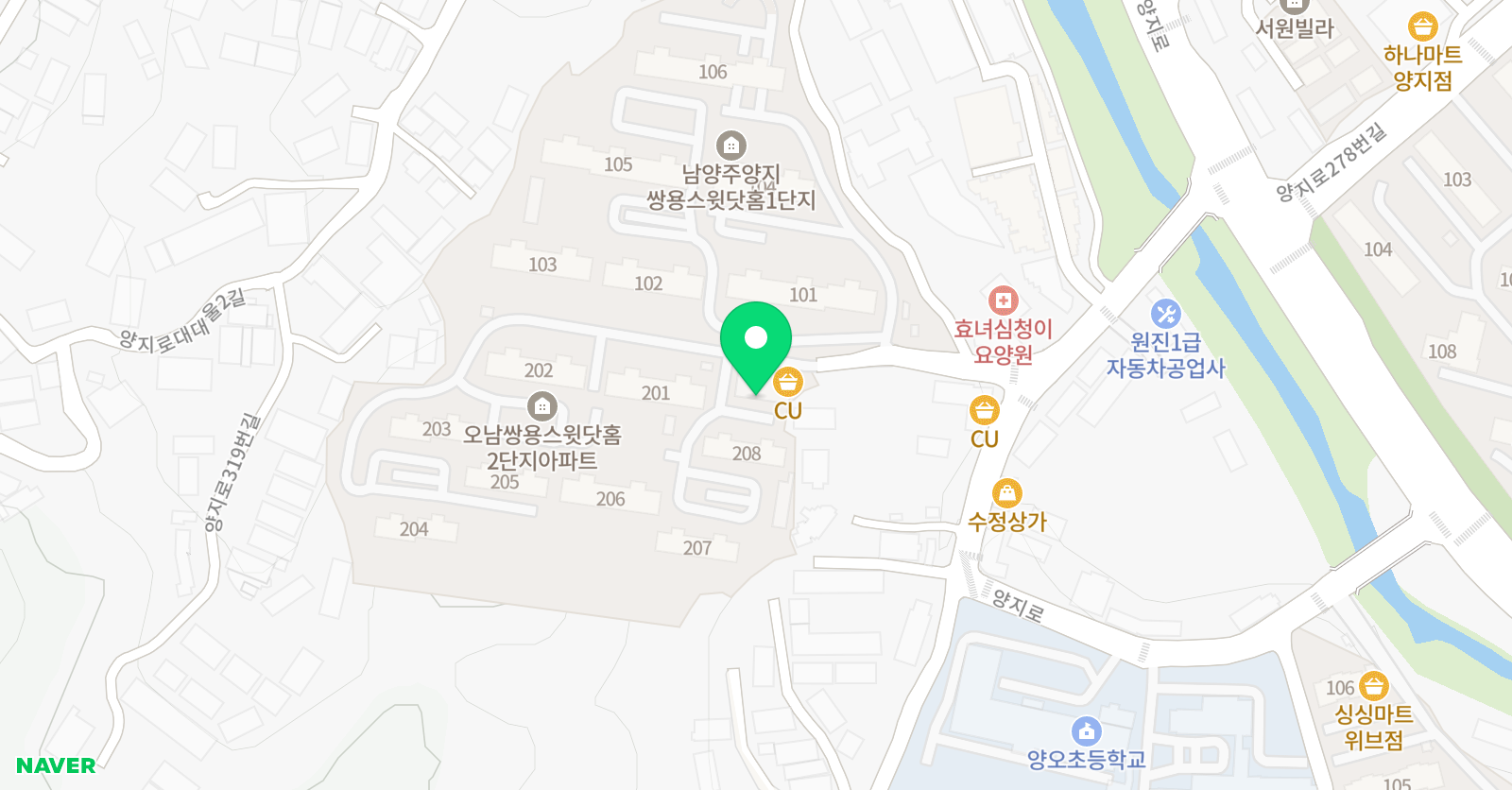 오남 씽크앤아트 미술 도자기 위치