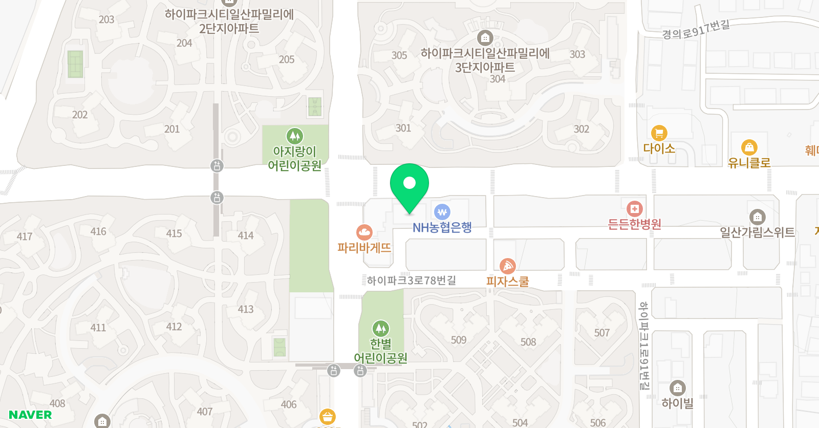 와와학습코칭 학원 덕이점 위치