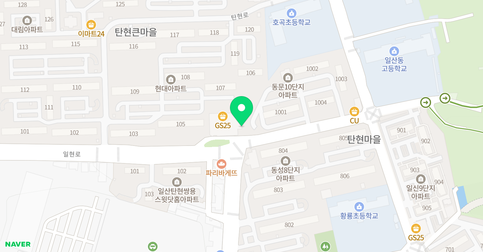 김앤문 학원 위치