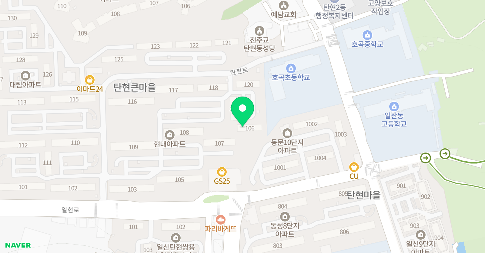 예일 수학영어공부방 탄현 위치