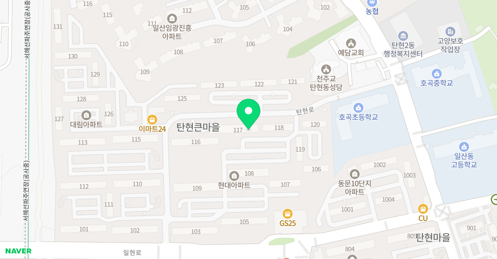 큰마을 수학 위치