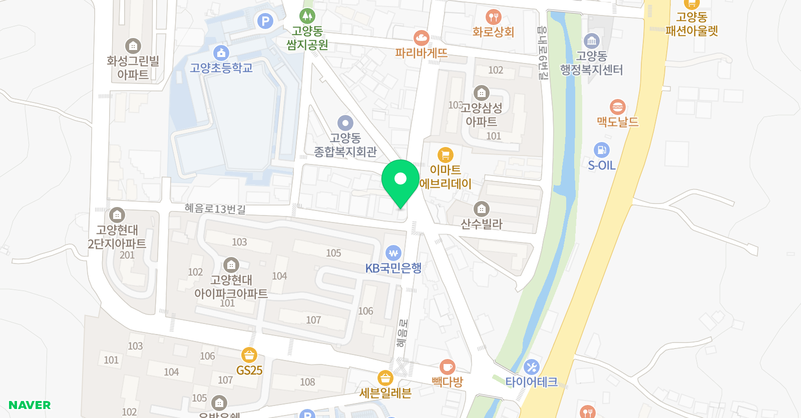 생각하는쎈 수학교습소 위치