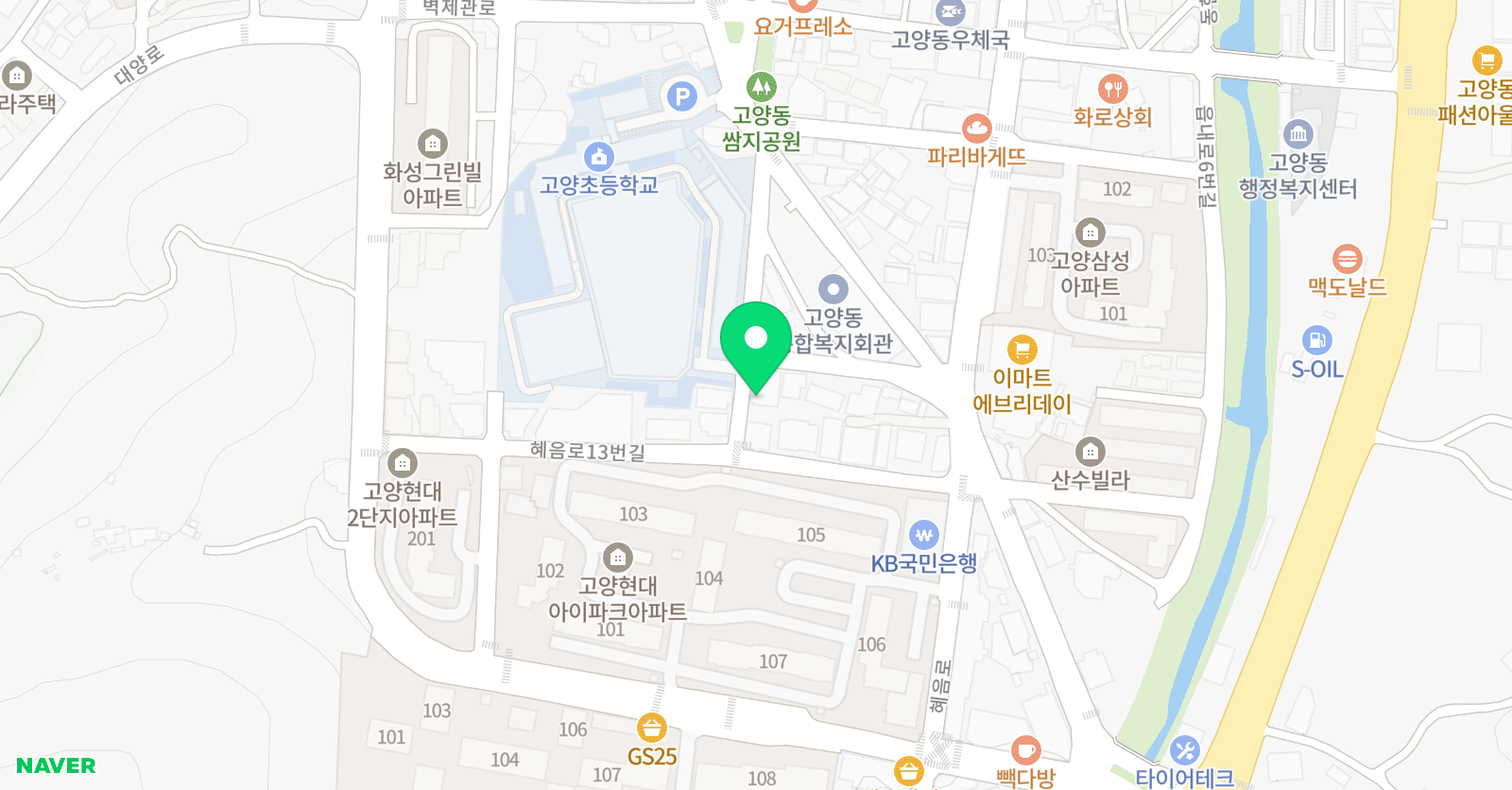샬롬 음악학원 위치